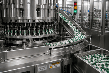 Capsule formulation and manufacturing process supporting nutraceutical product development and large-scale production.