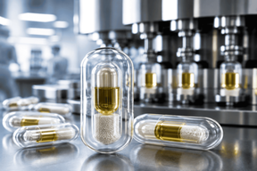 Innovative capsule-in-capsule manufacturing technology designed for premium nutraceutical formulations and ingredient separation.